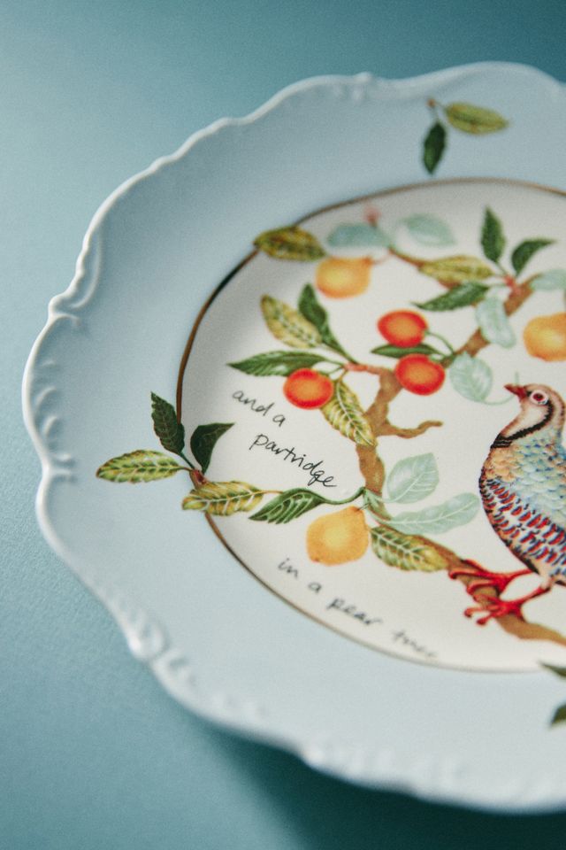 Lou Rota Twelve Days of Christmas Dessert Plate #1