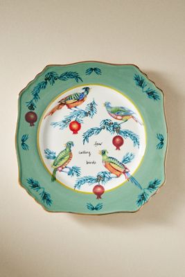 Lou Rota Twelve Days of Christmas Dessert Plate