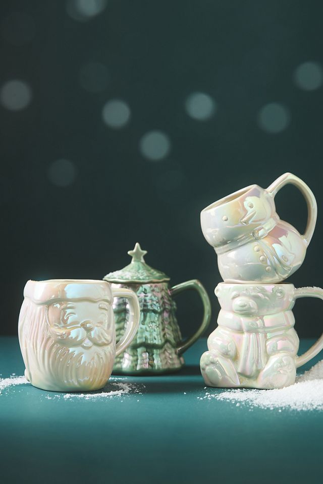 Merry Luster Snowman Stoneware Mug #2