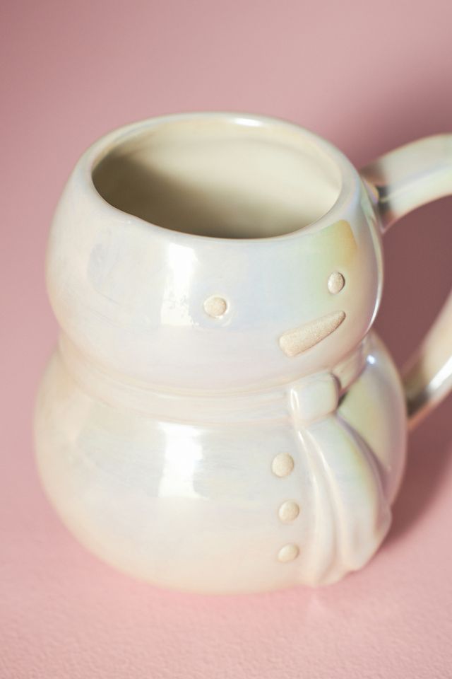 Merry Luster Snowman Stoneware Mug #1