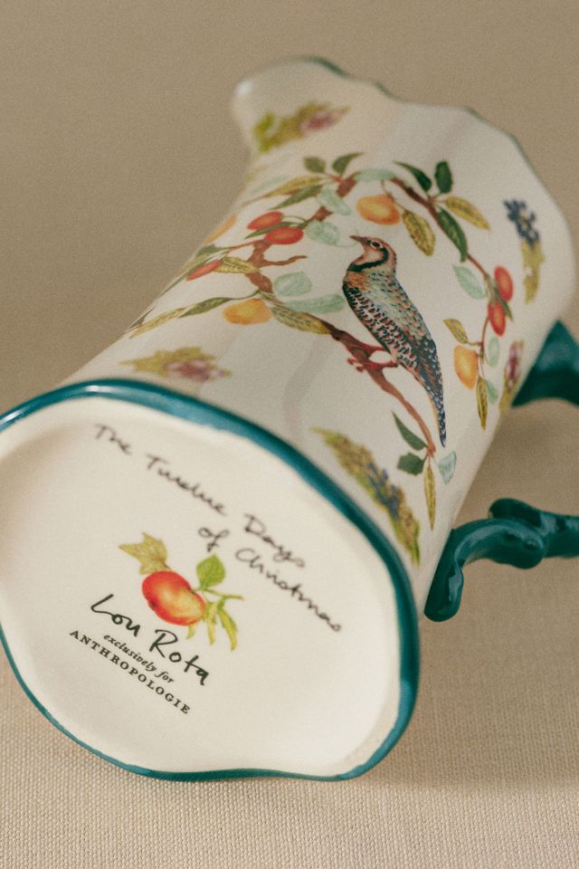 Lou Rota for Anthropologie Twelve Days of Christmas Ceramic Jug #2