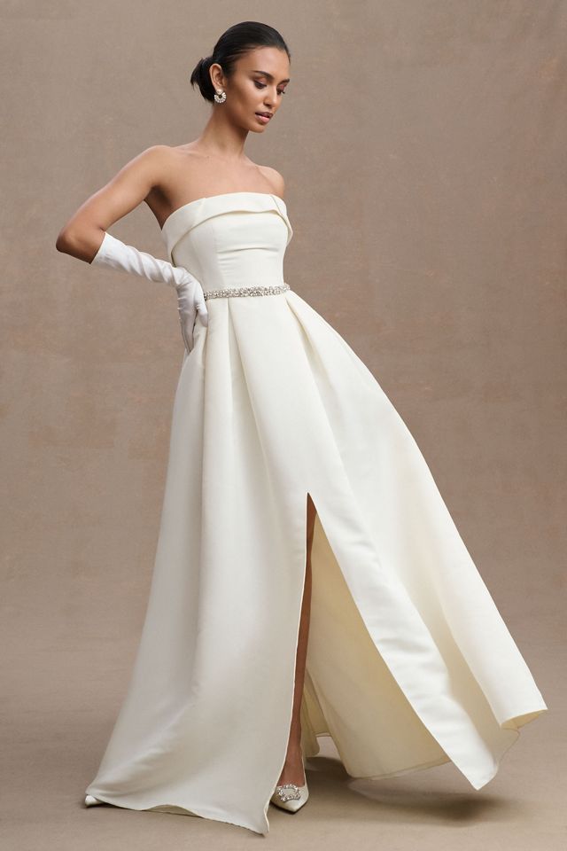 Sachin & Babi Brielle Strapless Embellished A-Line Gown #3
