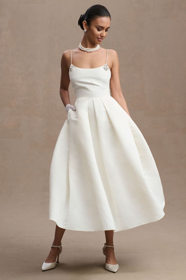 Sachin & Babi Audra Pleated Embellished Midi Dress #2