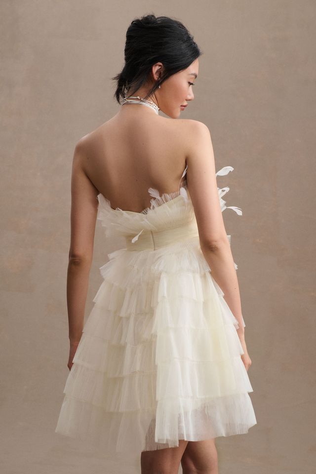 Mac Duggal Daphne Strapless Tiered Tulle Mini Dress #4