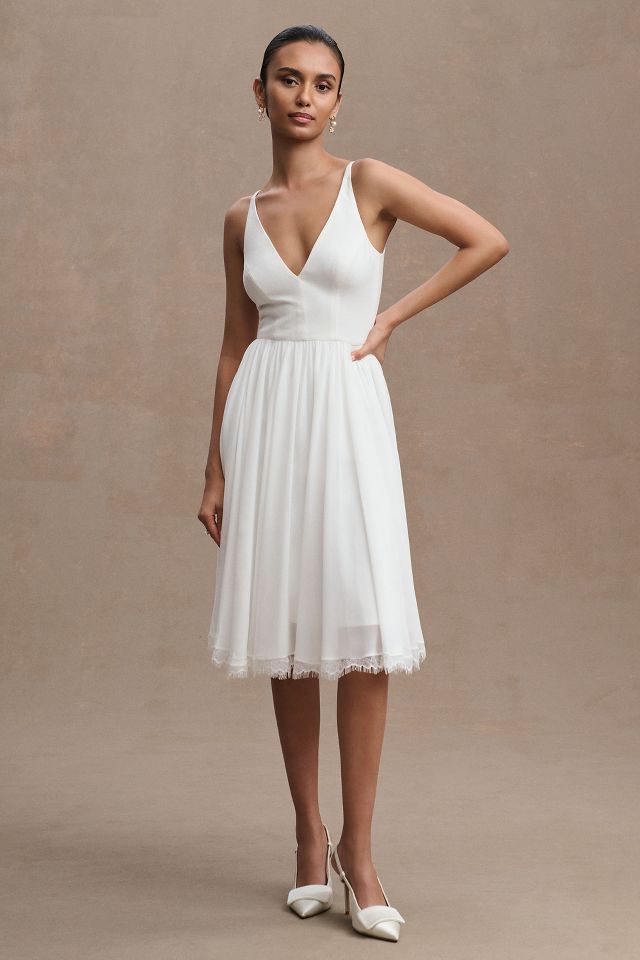 Dress The Population Alicia Chiffon A Line Dress Anthropologie