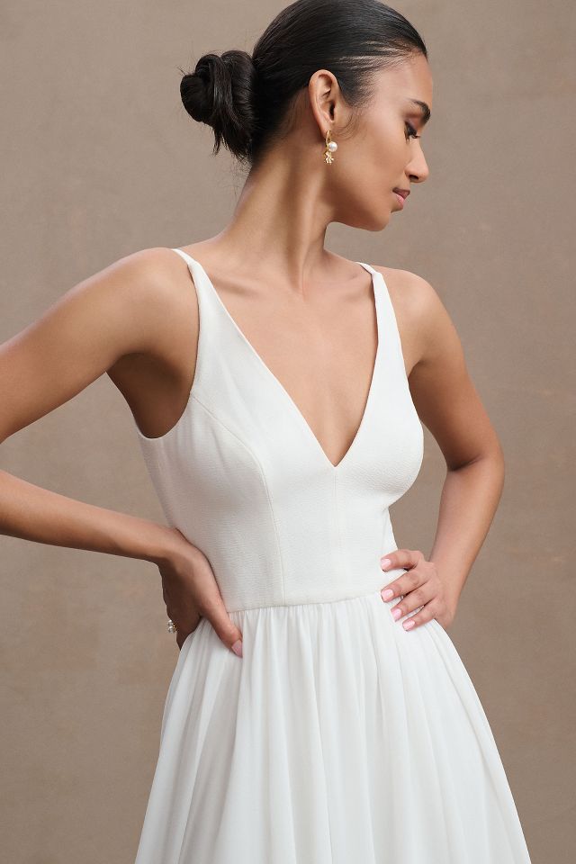 Dress The Population Alicia Chiffon A Line Dress Anthropologie