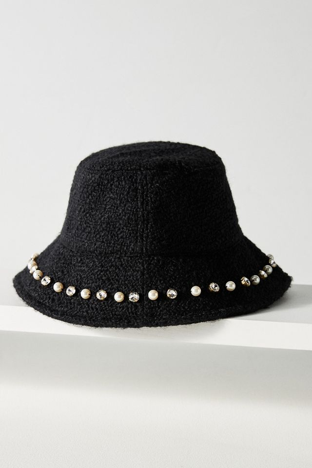Lele Sadoughi Embellished Bucket Hat #1