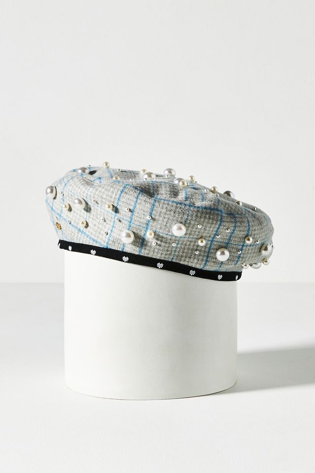 LELE SADOUGHI EMBELLISHED BERET Lele Sadoughi Embellished Beret | Anthropologie main image 2