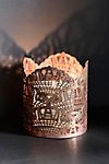 Lacy Fan Candle Holder, Copper #3