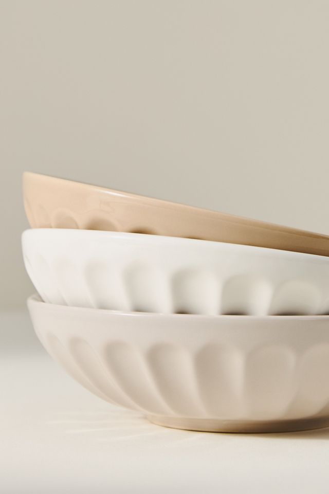 The Latte Stoneware Pasta Bowls, Assorted Set of 6: Amelie Edition #2