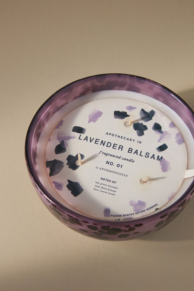 Apothecary 18 Lavender & Balsam Fresh Floral Glass Candle #1