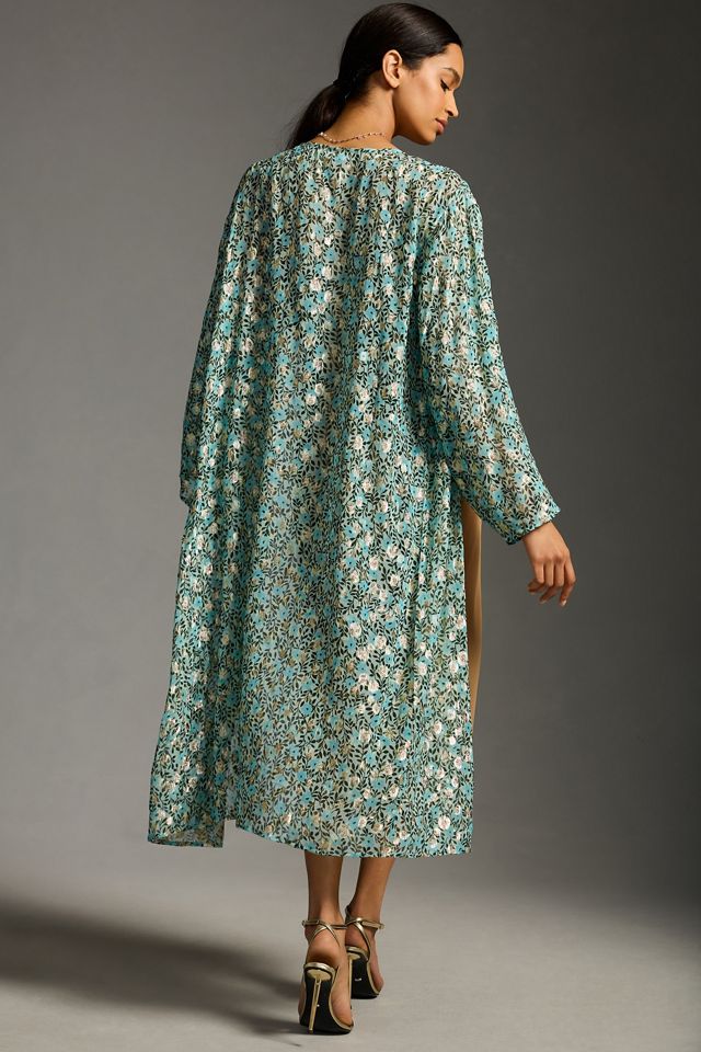 Llani Metallic Floral Kimono #1