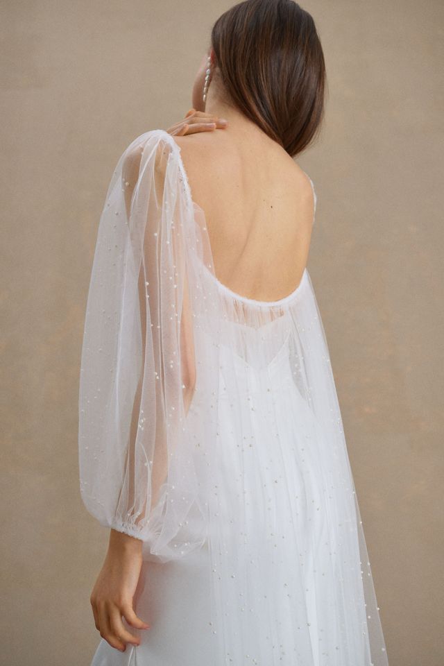 A.B. Ellie Sheer Long-Sleeve Cape