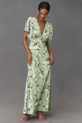 Printed Floral Maxi Dress