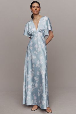 セール! Anthropologie Jessa Dress BHLDN Jessa Asymmetrical Ruffled Drop-Waist Gown | Anthropologie