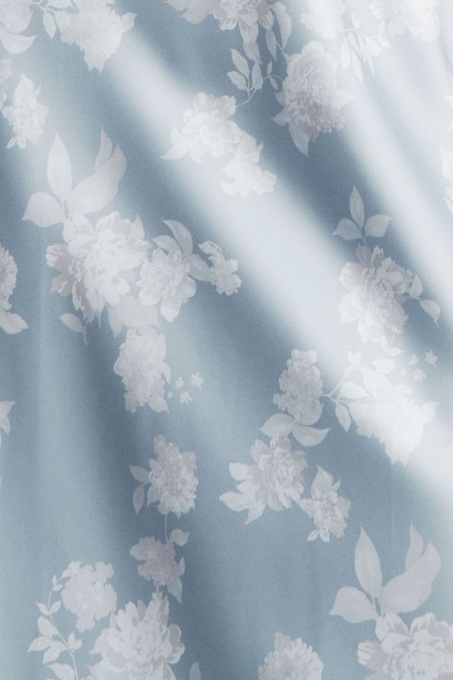 BHLDN Leila Deep-V Flutter-Sleeve Satin A-Line Gown #3