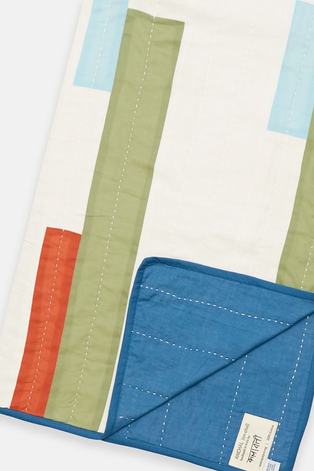 Anchal Stamp Quilt Throw #3