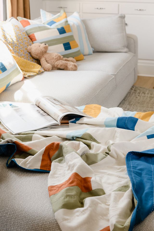 Anchal Stamp Quilt Throw #4