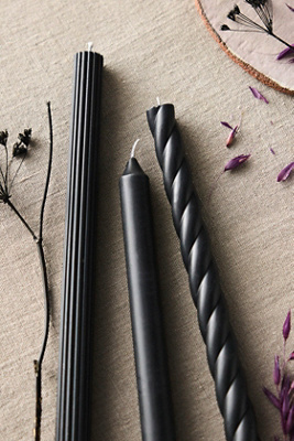 Illume Mixed Silhouette Tapers, Set Of 3 Terracotta In Black