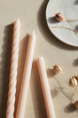 Mixed Silhouette Tapers, Set of 3 Terracotta