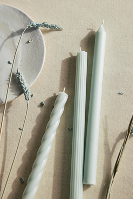 Mixed Silhouette Tapers, Set of 3 Sky