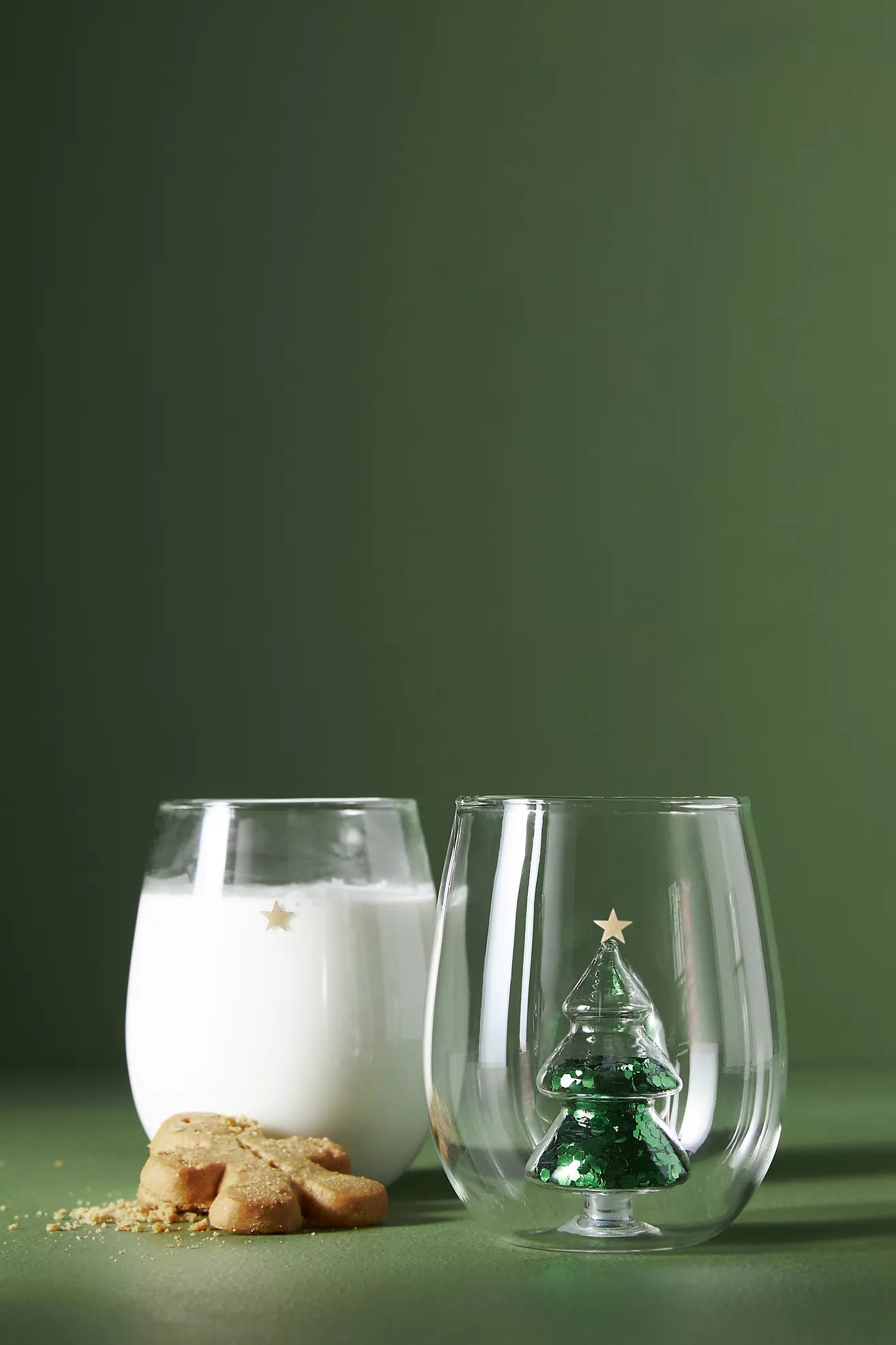 Yuletide Christmas Stemless Wine Glass