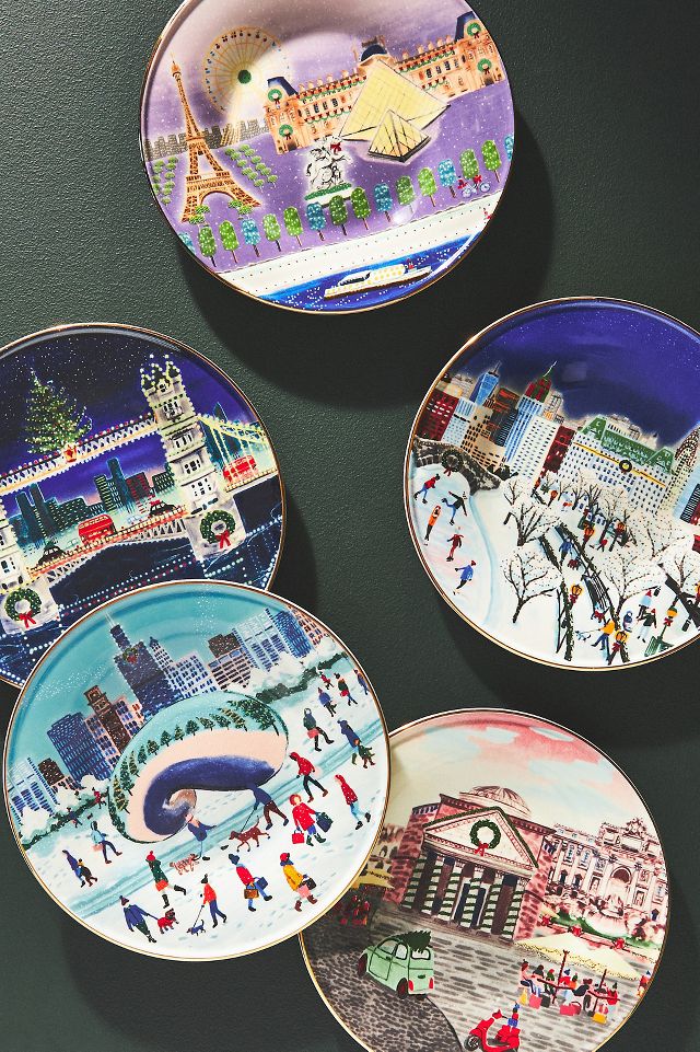 Anthropologie 2025 christmas plates