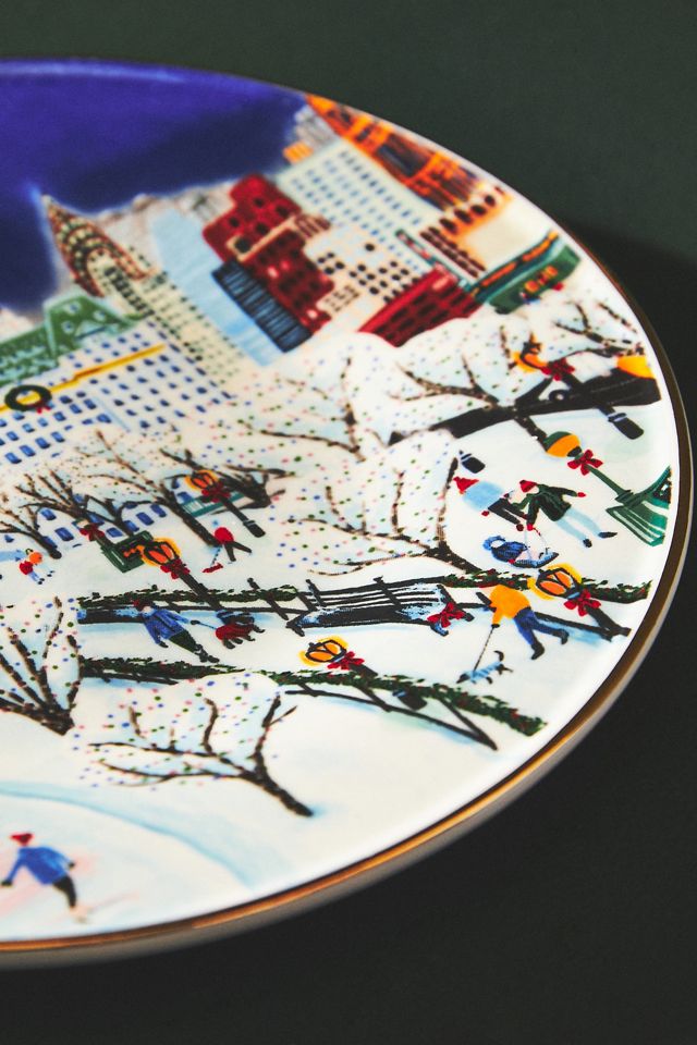 Holiday In The City Dessert Plate #1
