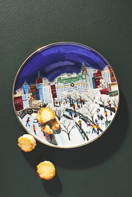 Holiday In The City Dessert Plate