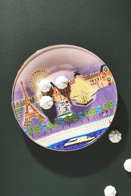 Holiday In The City Dessert Plate