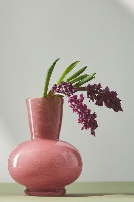 Anthropologie Powder Colour Vase In Pink