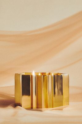 Catherine Martin for Anthropologie Starry Night Fresh Orange Blossom & Amber Metal Candle