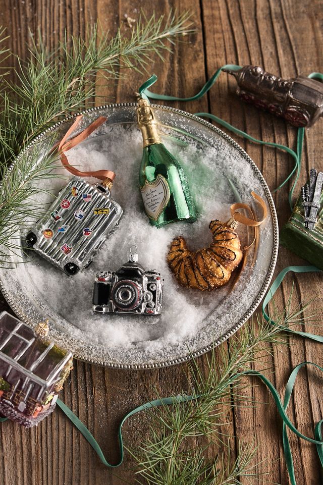 Film Camera Glass Ornament #1