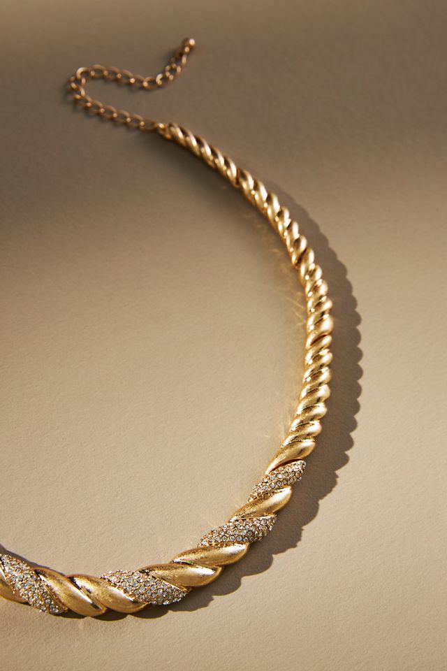 Twisted Pavé Rope Necklace #1