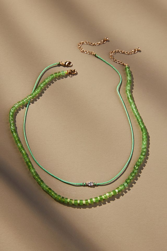 Beaded Cord Necklaces, Set of 2 Anthropologie
