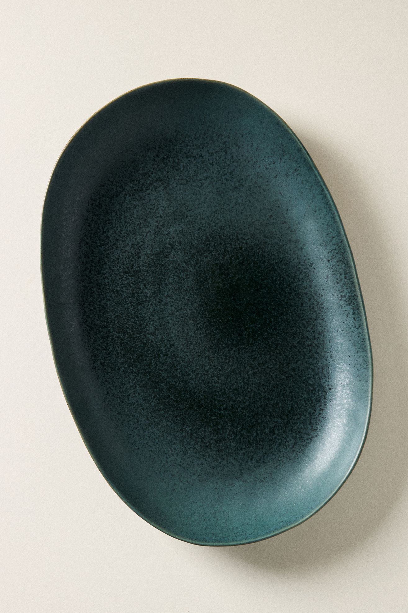 The Jasper Portuguese Stoneware Serving Platter - Ink, One Size