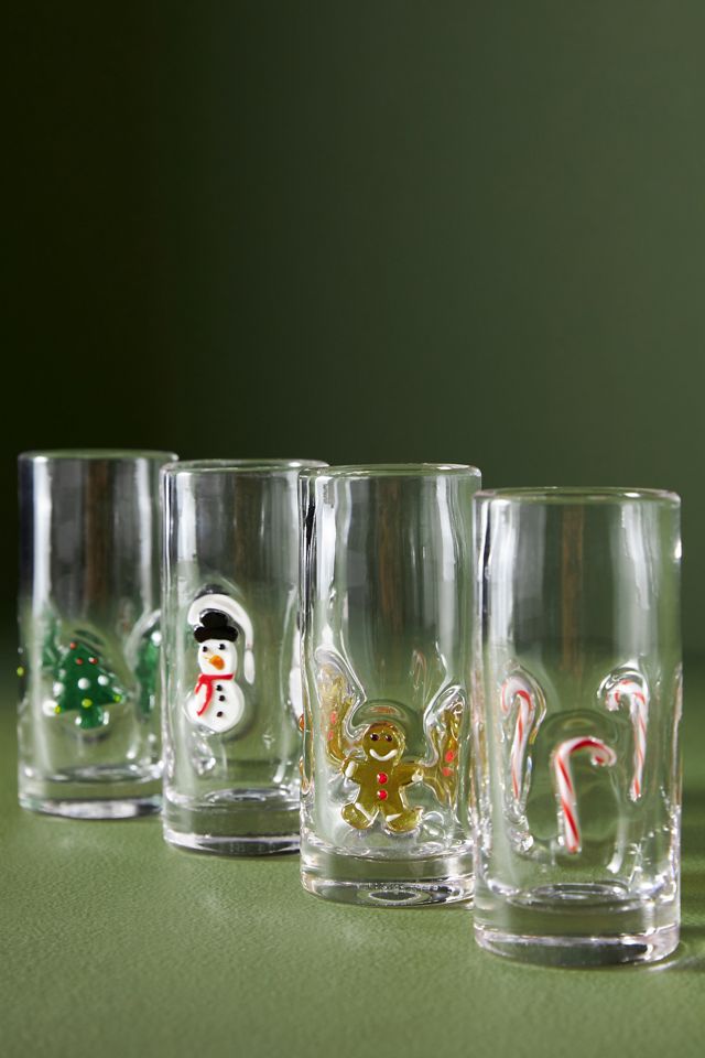 Festive Icon Shot Glasses, Set of 4 #1