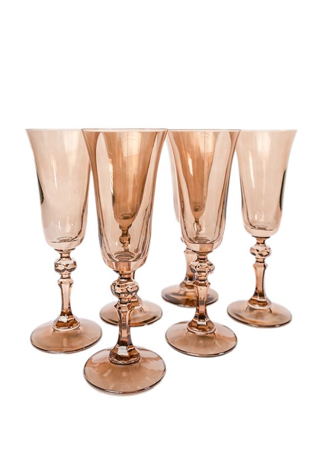 Estelle Colored Glass Regal Flute Set #1