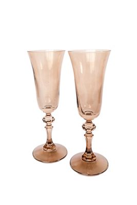 Estelle Colored Glass Regal Flute Set