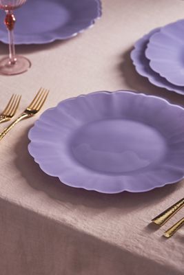 Adley Glass Chargers, Set of 4