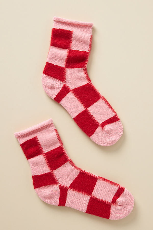 Hansel From Basel Cashmere Socks In Pink