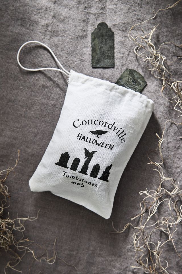 Concordville Spooky Village Tombstones, Set of 5 #2