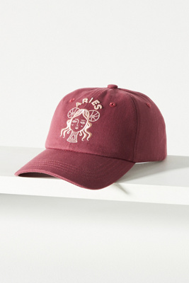 Aquarius Zodiac Embroidered Dad Hat - Adjustable Cotton Baseball Cap, Olive Green - View #10