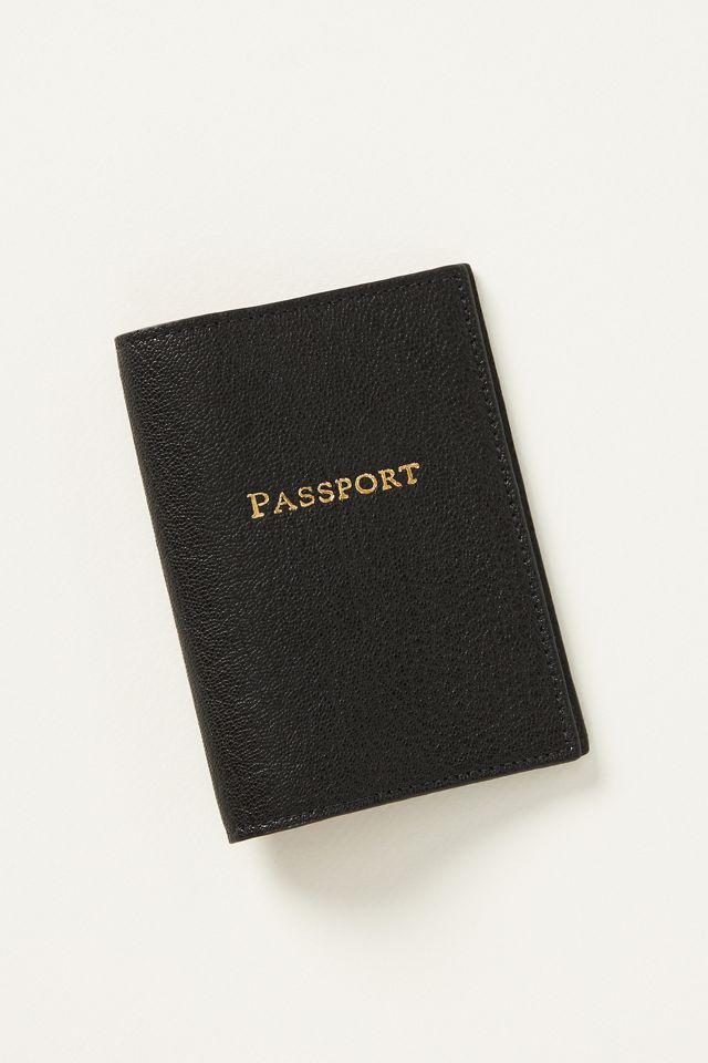 Wanderer Contrast Leather Passport Holder #1