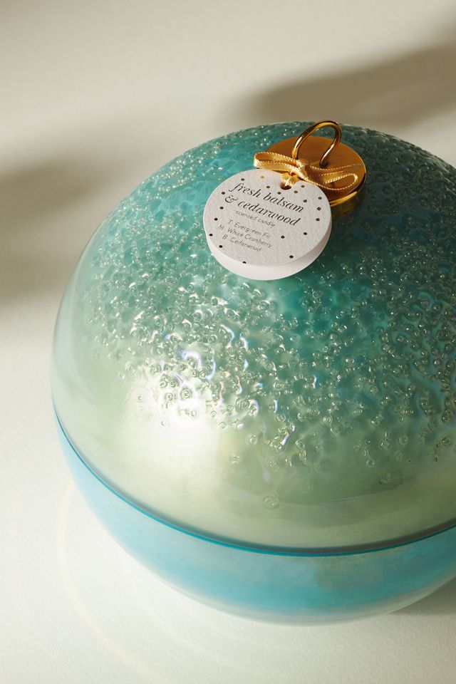 Ornament Woody Fresh Balsam & Cedarwood Glass Candle #1