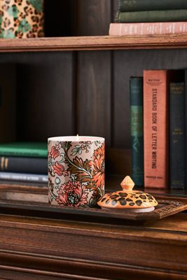 Theodora Ambered Topaz Woody Spice Ceramic Jar Candle