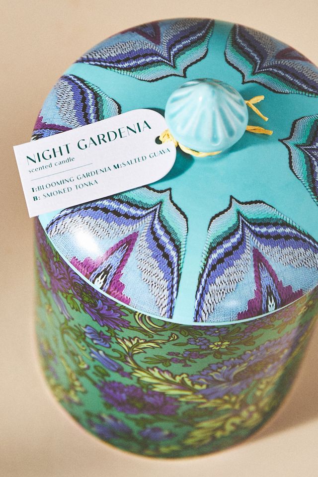Theodora Night Gardenia Floral Fruity Ceramic Jar Candle #1