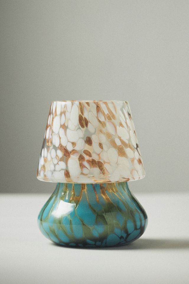 Cheena Fruity Apple Cider Champagne Glass Mushroom Lamp Candle #1