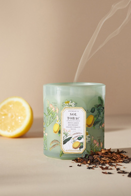 Apothecary 18 By Anthropologie Apothecary 18 Sol Tobac Glass Candle By  In Green Size Xs