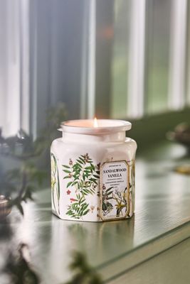 Apothecary 18 Floral Sol Tobac Ceramic Jar Candle